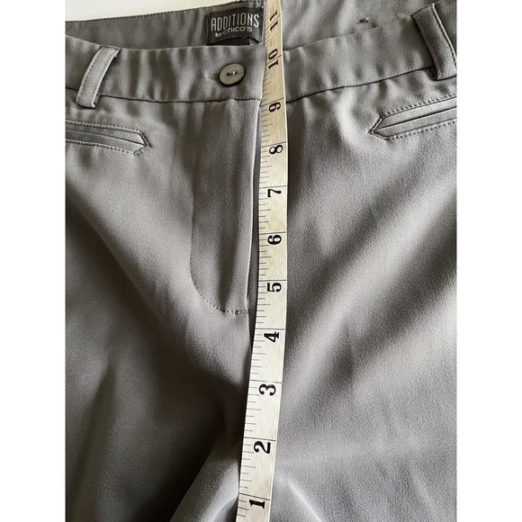 Additions by Chicos Grey Dress Pants Trousers size 2 Large - Picture 5 of 9